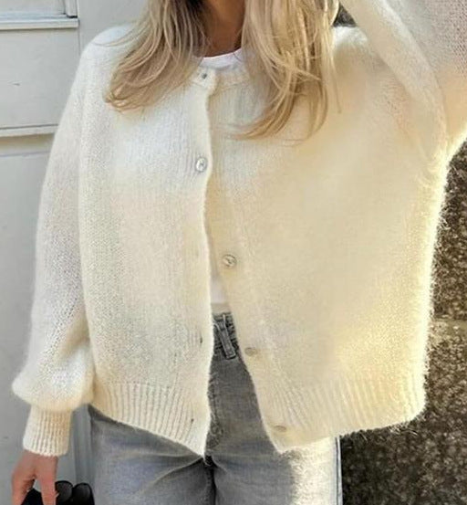 Damen kuscheliger Cardigan aus weichem Mohair