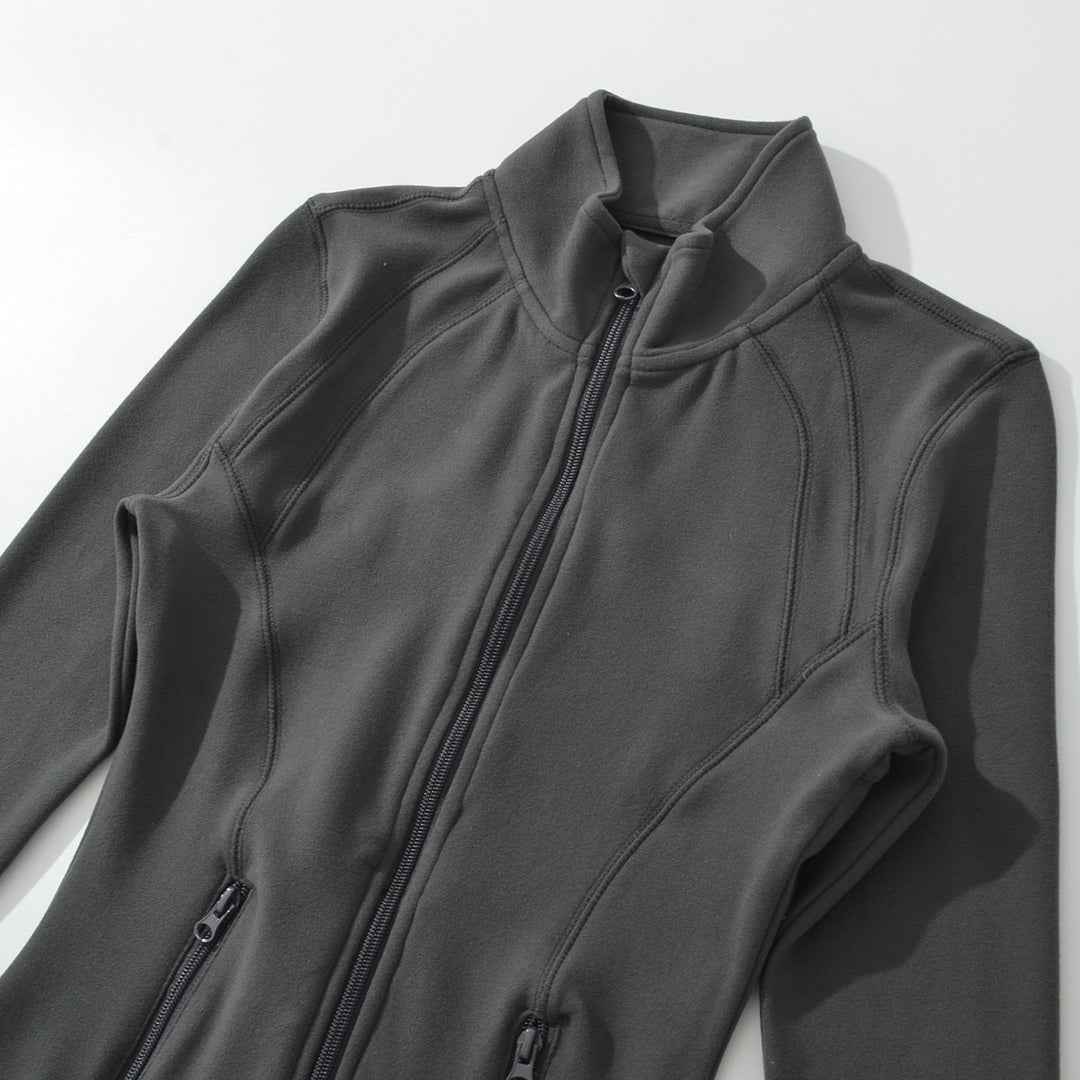 Damen Taillierte Funktions-Fleecejacke mit Stehkragen und formgebenden Teilungsnähten Shop Nory