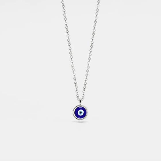 Damen Halskette mit schützendem Evil-Eye-Anhänger aus hochwertigem Material Shop Nory