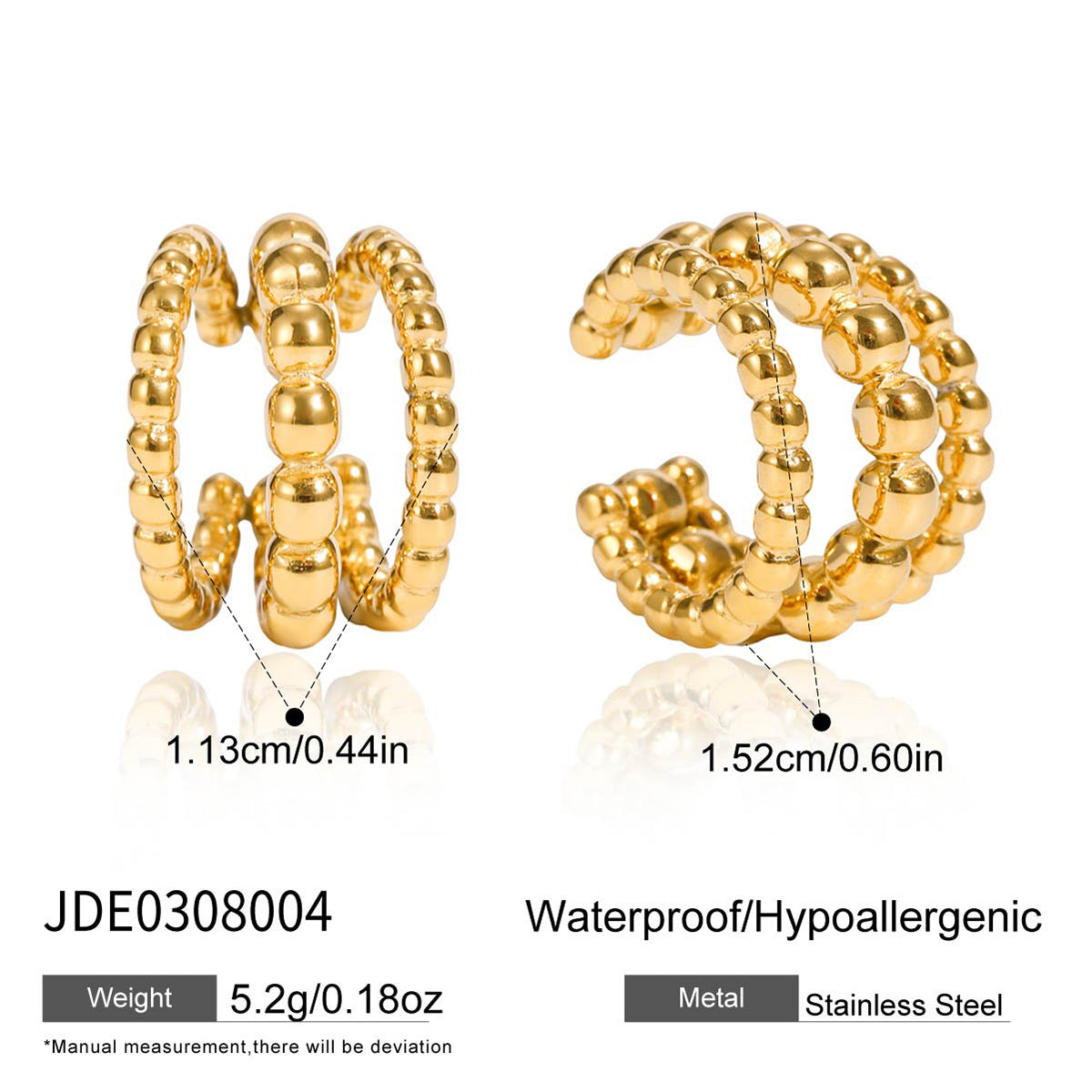 Damen Offener Ring mit kreativem Perlen-Design Shop Nory