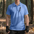 Herren nan funktionelles Kurzarm-Poloshirt mit Brusttasche, eingearbeiteter Stiftlasche und mikroperforierter Belüftung