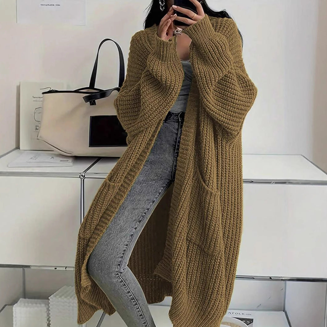 Damen Strickmantel im Oversized-Stil