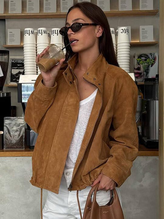 Damen modische Elegantejacke mit praktischen Taschen und bequemem Schnitt