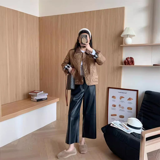 Damen Modische Steppjacke mit Taschen Shop Nory