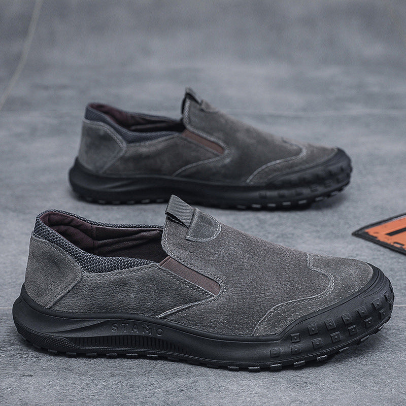 Herren bequeme Slipper aus Wildleder