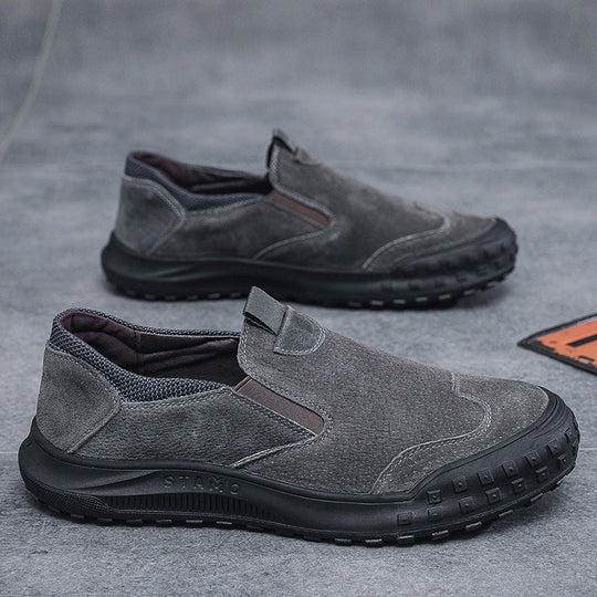 Herren bequeme Slipper aus Wildleder
