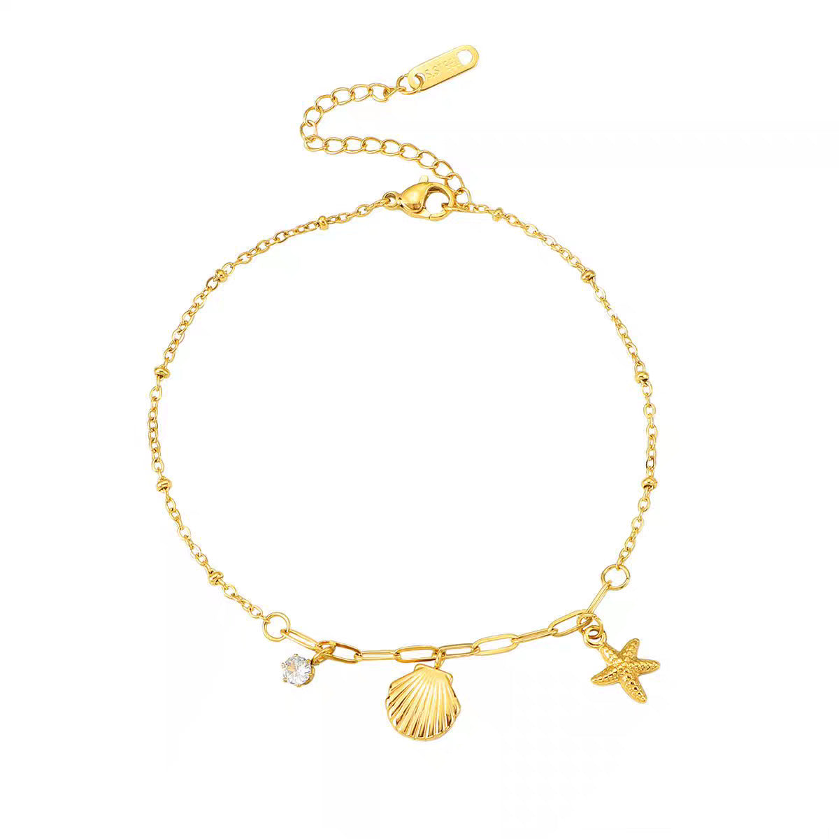 Frauen Strand-inspirierte verstellbare Fußkette Shop Nory