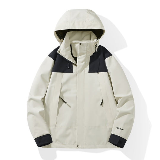 Herren Wetterfester Shell-Parka mit verstellbarer Kapuze und verdeckten Reißverschlüssen Shop Nory