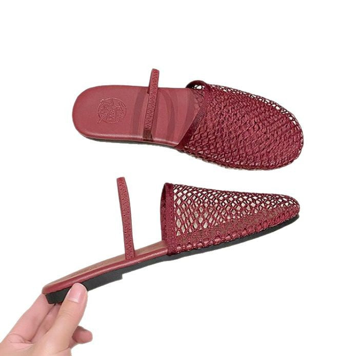 Damen komfortable und elegante offene Pantoletten