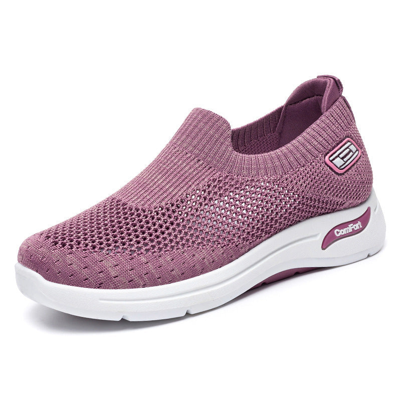 Damen Atmungsaktive Slip-On Sneakers mit weichem Stretch-Obermaterial