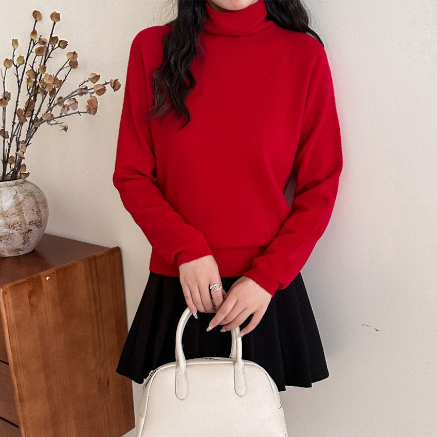 Damen Leichter Kaschmir-Mix Rollkragenpullover mit feinem Soft-Finish und schmaler Silhouette Shop Nory