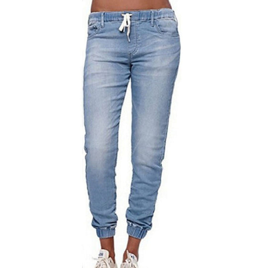 Damen Joggingjeans mit elastischem Bund und praktischen Taschen