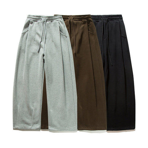 Unisex Weite Jogginghose mit Bundfalten, Elastischem Tunnelzug und Seitentaschen Shop Nory