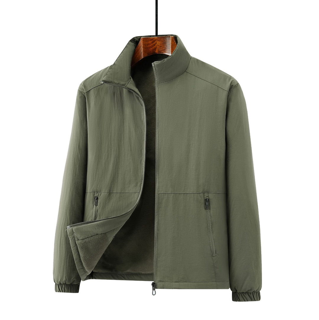 Herren Leichte Übergangsjacke mit Fleece-Innenfutter und Stehkragen Shop Nory
