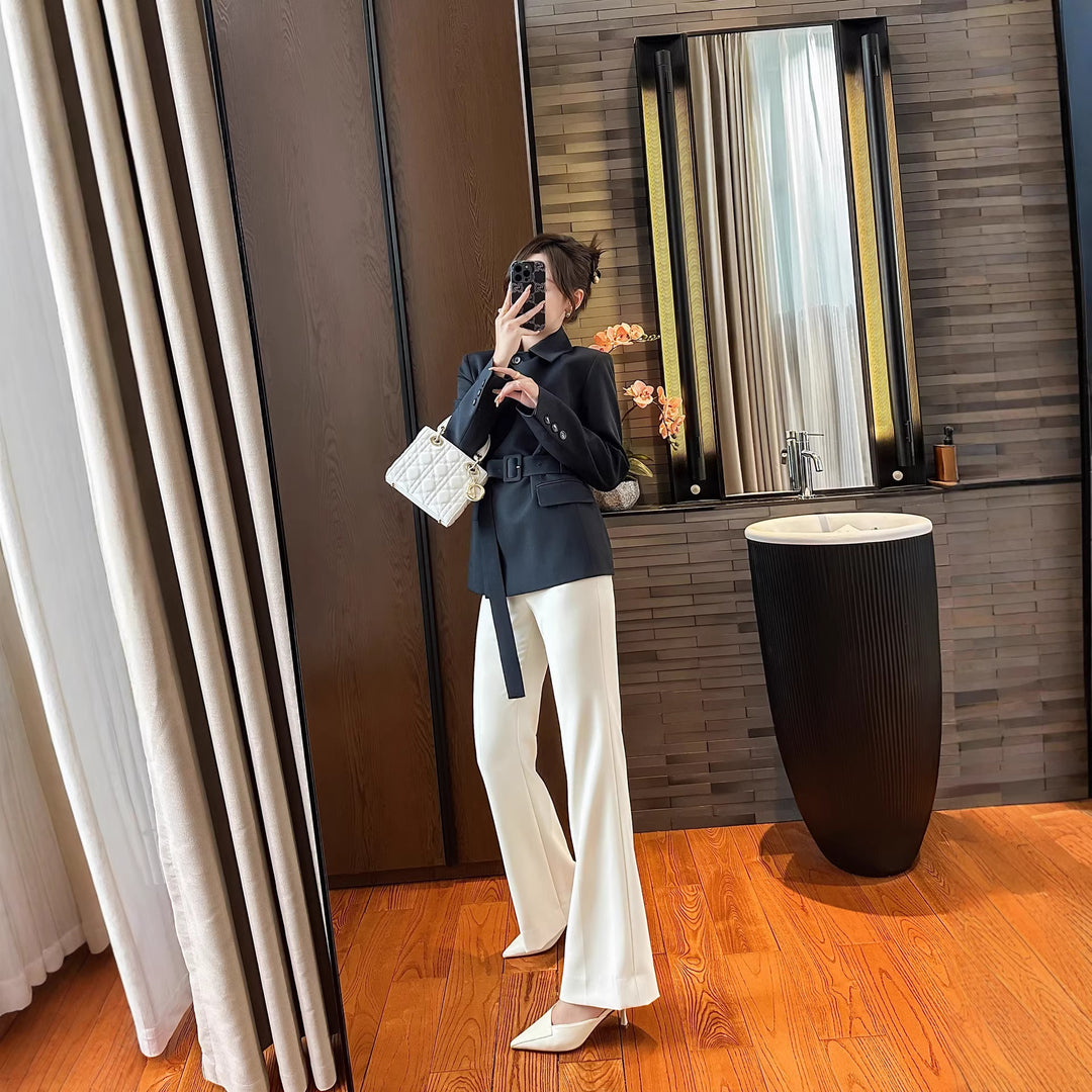 Damen Modischer Blazer mit Gürtel Shop Nory