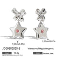 Damen Ohrringe mit Sternen-Design und Schleifen von Shop Nory