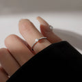 Damen Zierlicher Solitär Ring mit funkelndem Stein Shop Nory