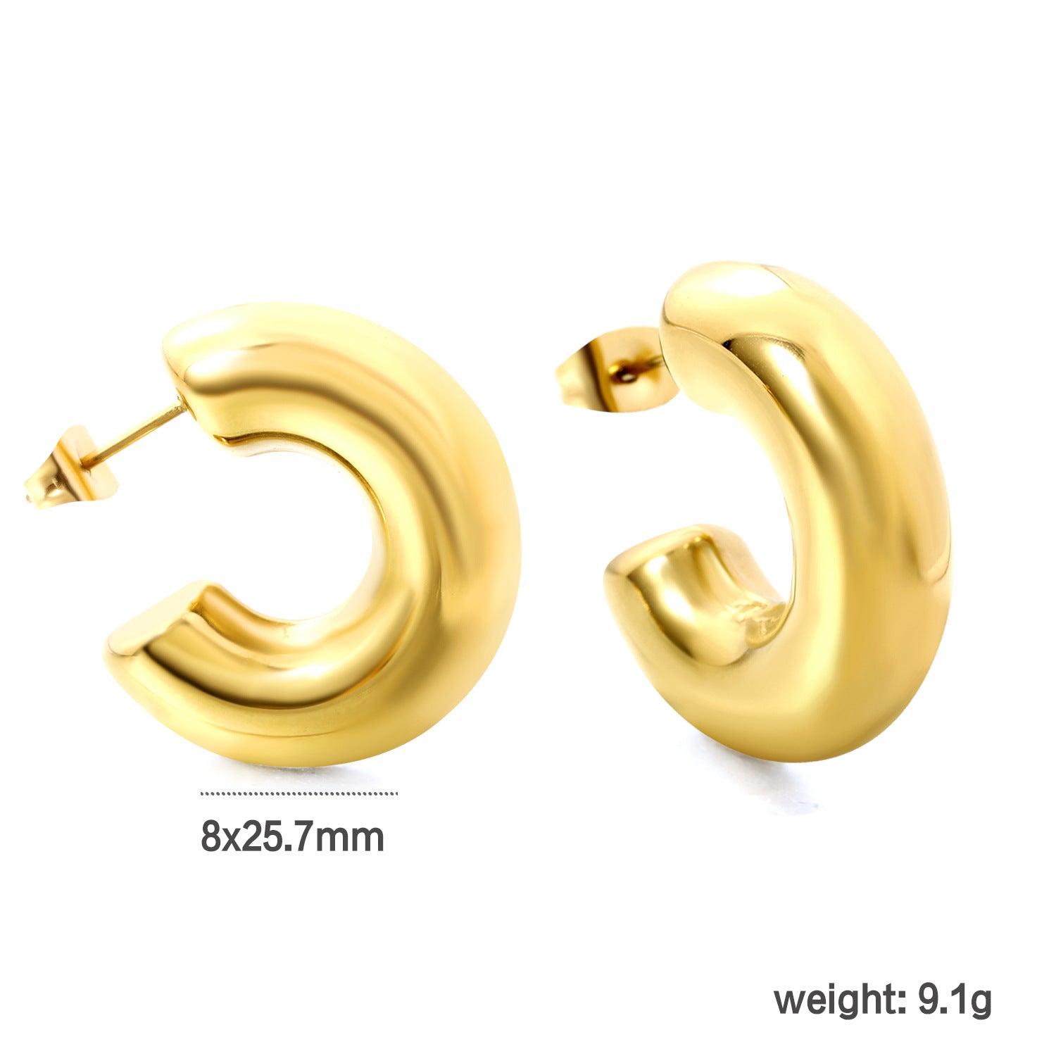 Damen modische und glänzende Ohrstecker aus hochwertigem Edelstahl Shop Nory