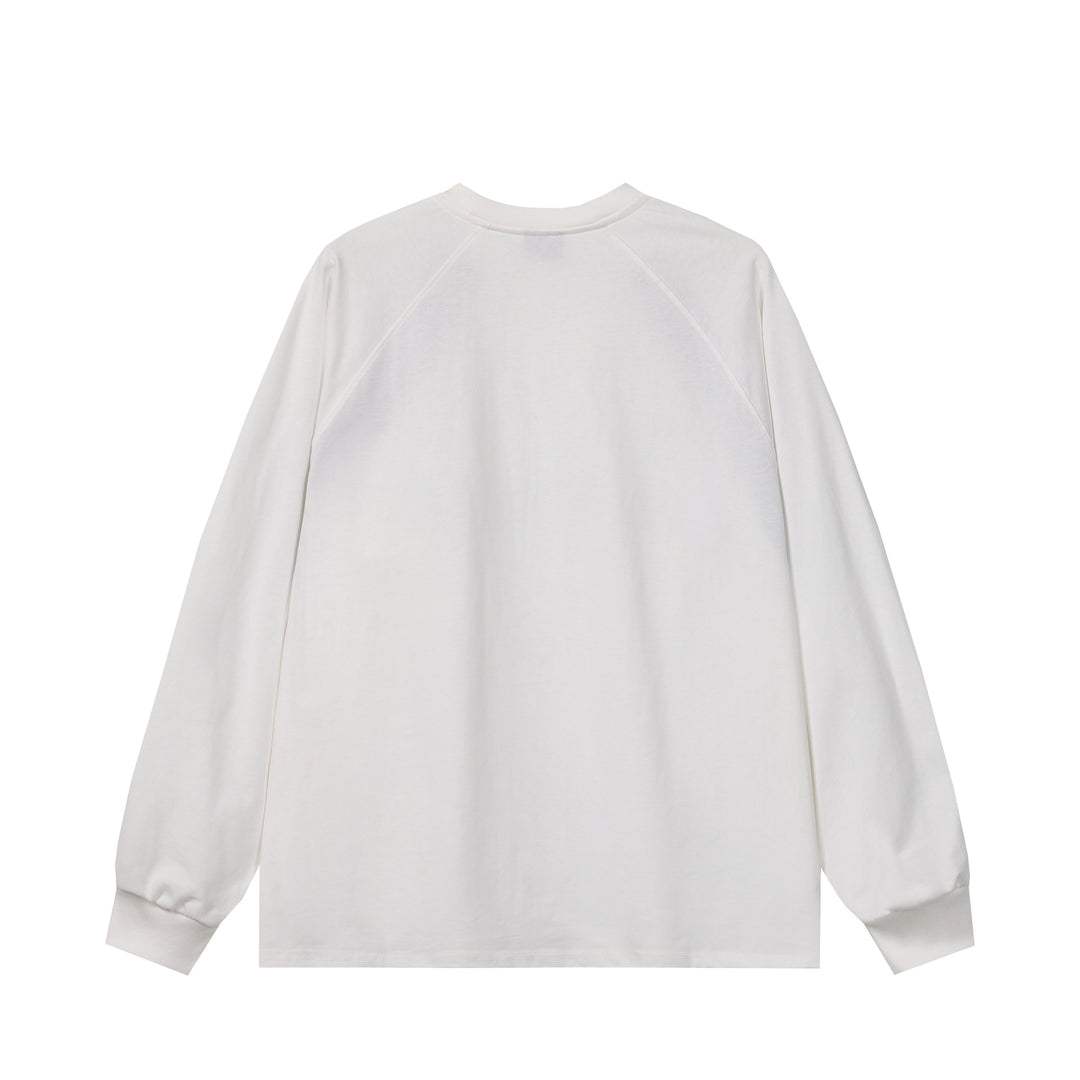 Unisex Oversize-Sweatshirt im Retro-Sportstil mit Raglanärmeln und Kontrastpaspel Shop Nory