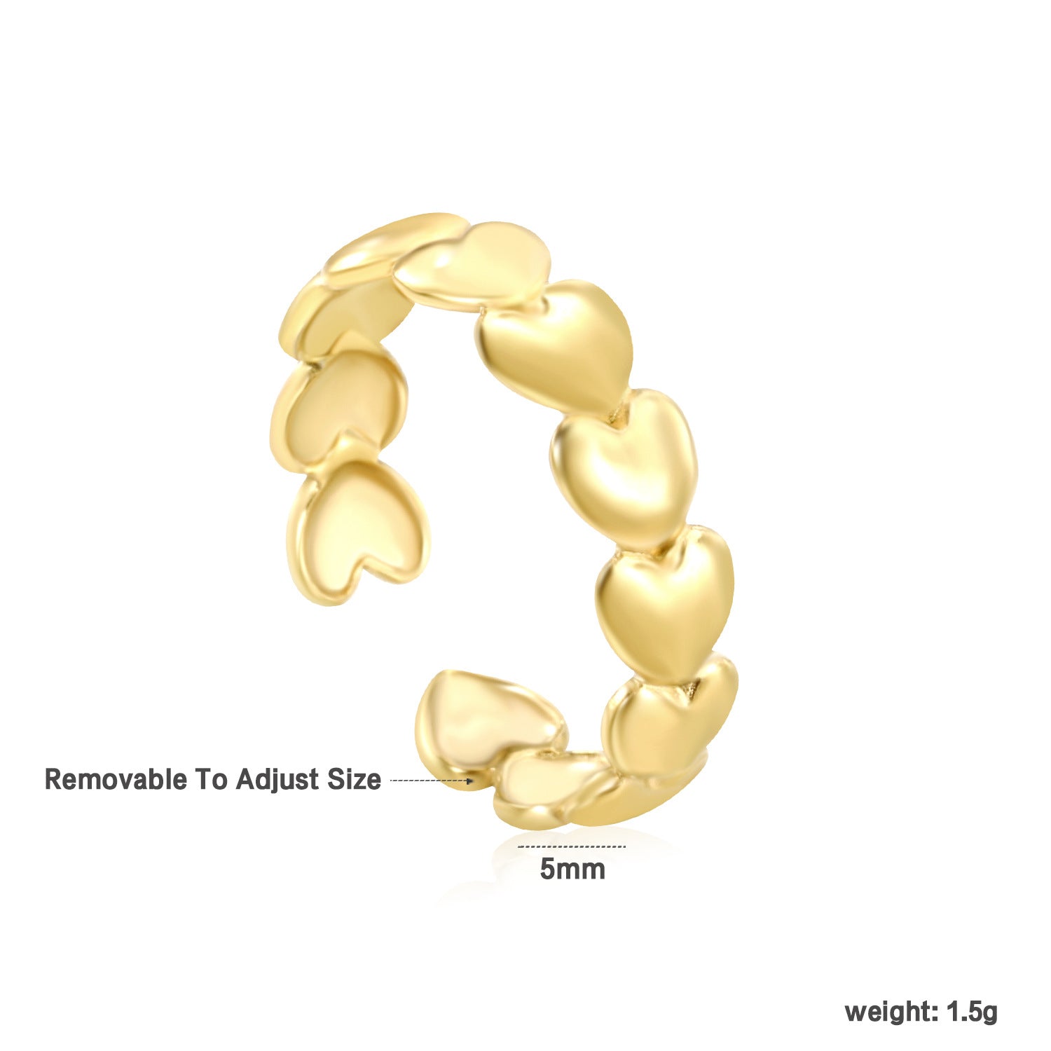Damen einstellbarer Ring mit kunstvollem Blumenmuster Shop Nory