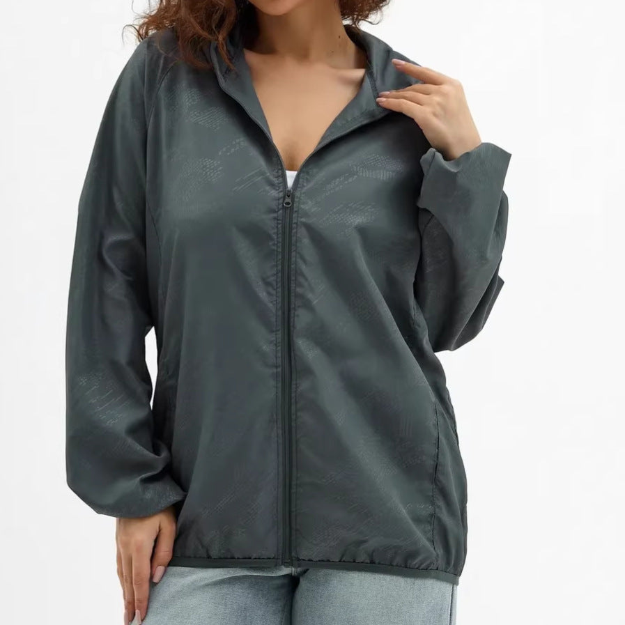 Damen Leichte Sportjacke mit Kapuze
