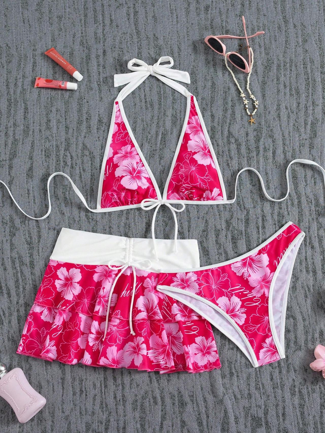Damen Bikini-Set mit Rock