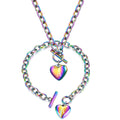 Damen Kette mit herzförmigem Anhänger und personalisiertem Design Shop Nory