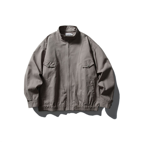Herren Boxy-Fieldblouson mit Stehkragen, Frontreißverschluss und Pattentaschen Shop Nory