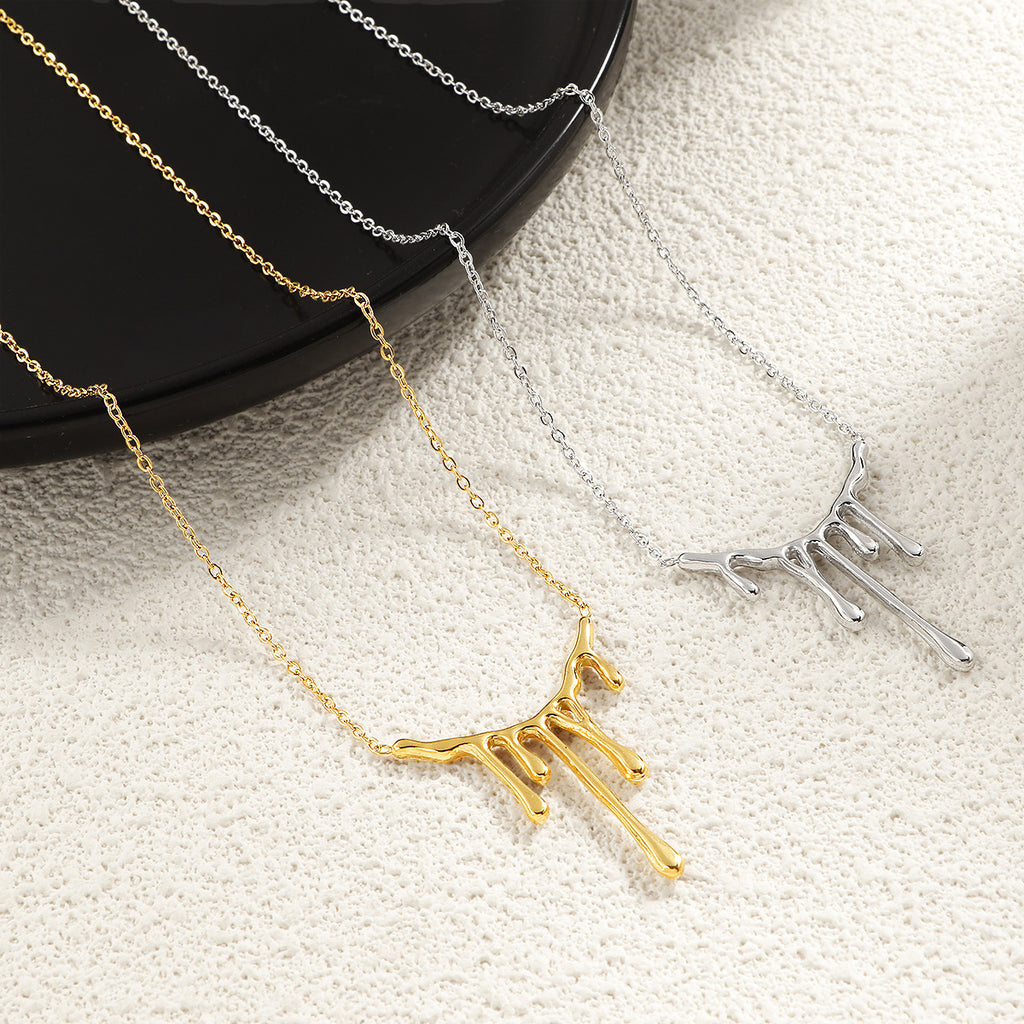 Damen moderne Kette mit kreativem und einzigartigem Tropfen-Design Shop Nory