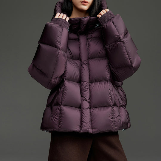 Damen Kurze Stepp-Daunenjacke mit Kapuze Shop Nory
