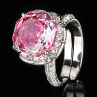 Millennium-Cut Rose Red Ring