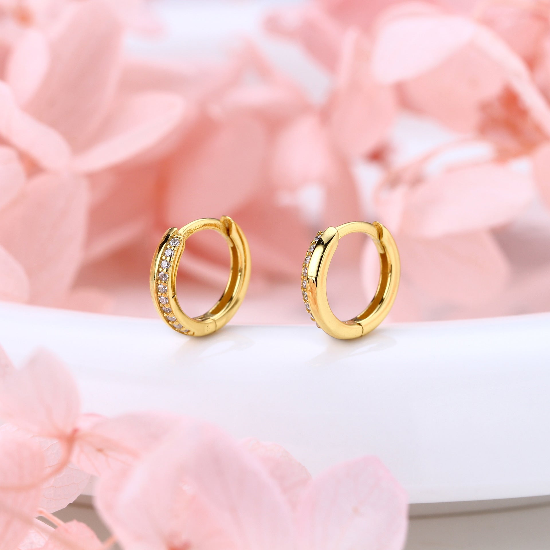 Damen Creolen mit funkelnden Zirkonia Shop Nory