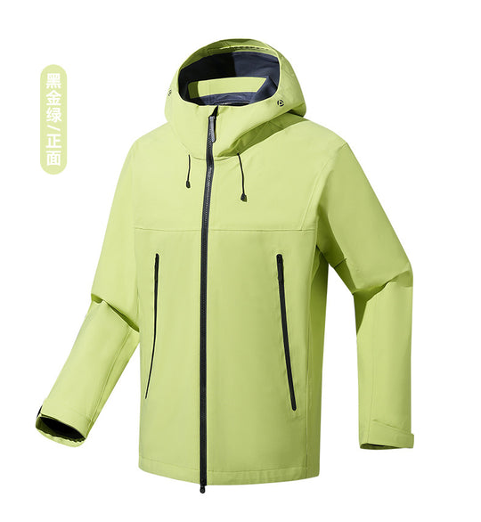 Herren wasser- und winddichte Softshell-Outdoorjacke mit verstellbarer Kapuze Shop Nory