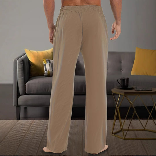 Herren Elastische Relax-Hose mit Kordelzug und weitem Bein Shop Nory