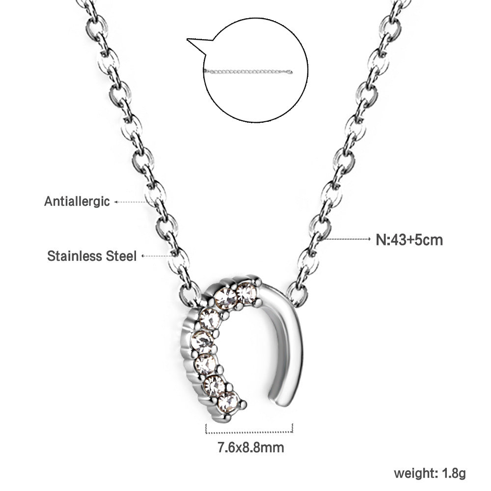 Damen Halskette mit liebevollem Herzmotiv aus goldplattiertem Edelstahl und funkelnden Zirkonia Shop Nory