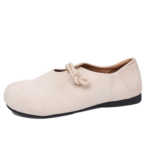 Damen Slip-On Ballerina-Slipper mit dekorativem Knotenriemen Shop Nory