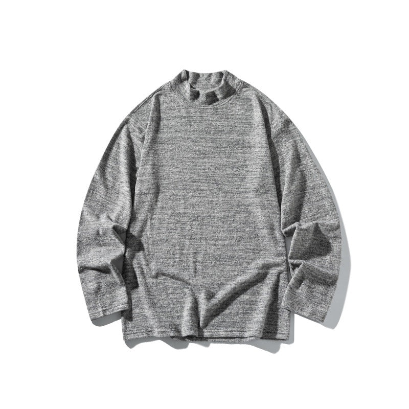 Unisex Feinstrick-Mockneck-Pullover mit melierter Struktur und relaxed Fit Shop Nory