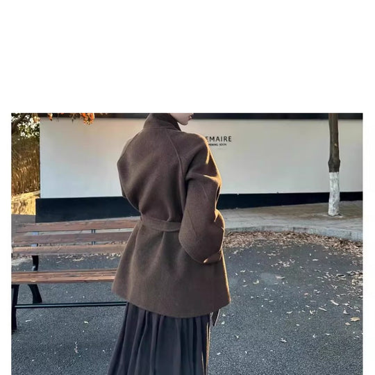 Damen Modische Oversized-Wolljacke Shop Nory