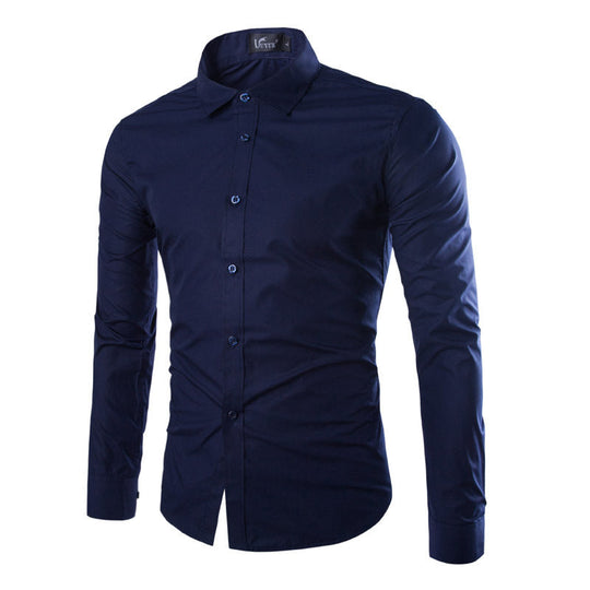 Herren elegante Langarmhemd