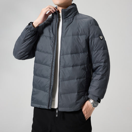Herren Leichte gesteppte Thermojacke mit Stehkragen und winddichter Isolierung Shop Nory