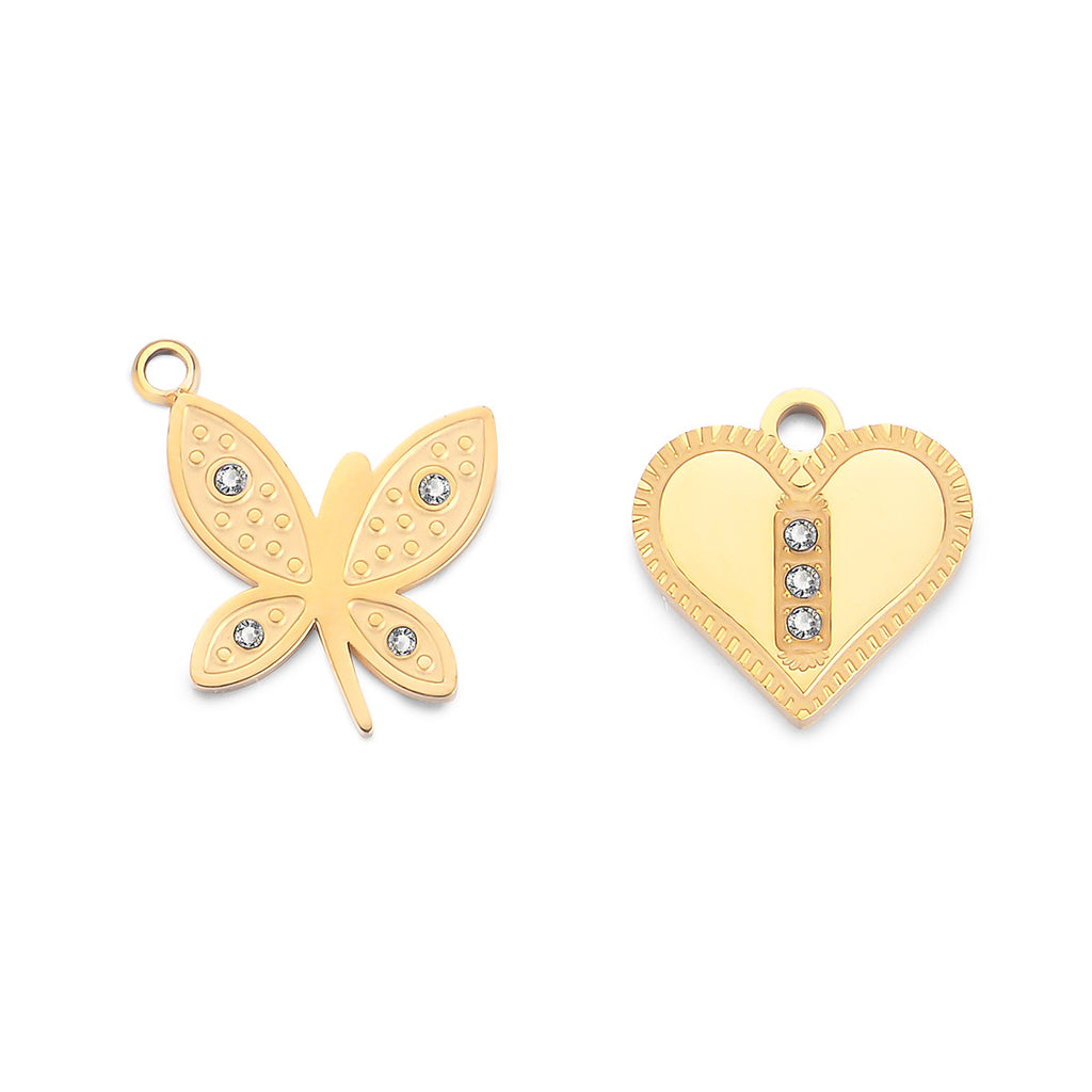 Damen Herzförmiger Schmuckanhänger mit funkelnden Zirkonia Shop Nory