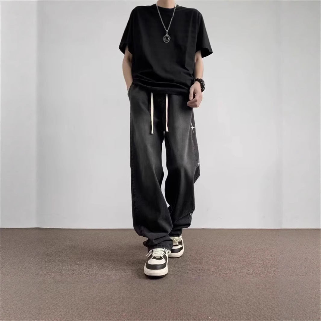 Damen Weitgeschnittene Jeanshose mit einzigartigem Design Shop Nory