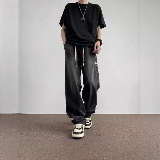 Damen Weitgeschnittene Jeanshose mit einzigartigem Design Shop Nory