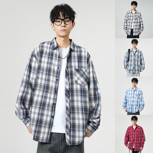 Herren Lässige Karobluse Shop Nory