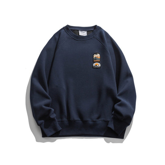 Unisex Oversize-Sweatshirt mit Raglanärmeln und Berg-Patch Shop Nory