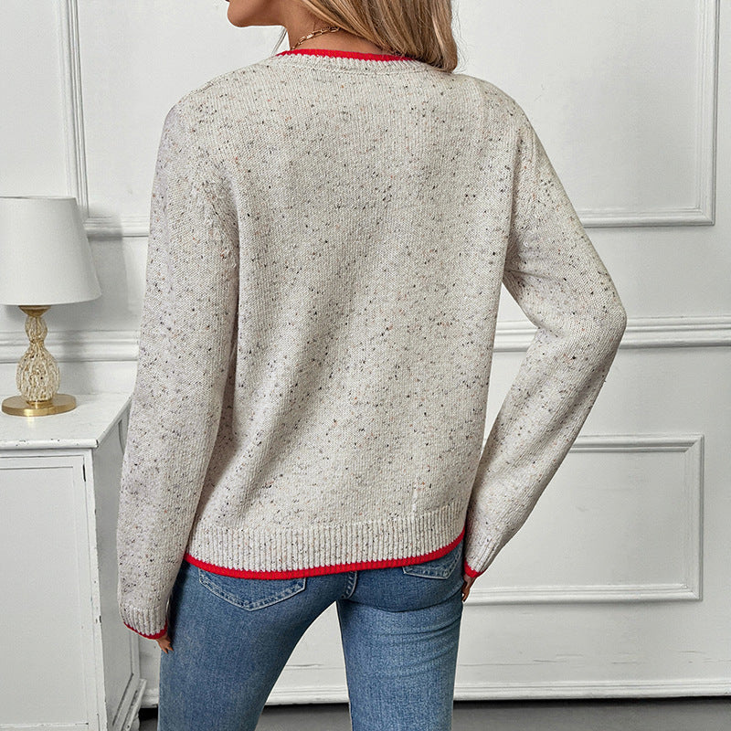 Damen Kuschelige Strickjacke mit Knopfdetails Shop Nory