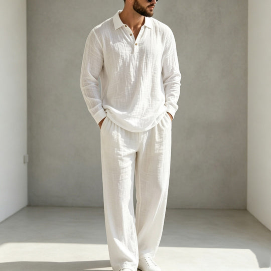Herren Lässiger Leinen Pyjama Shop Nory