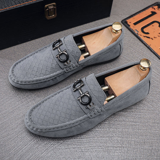 Herren Elegante Velours Mokassins Shop Nory