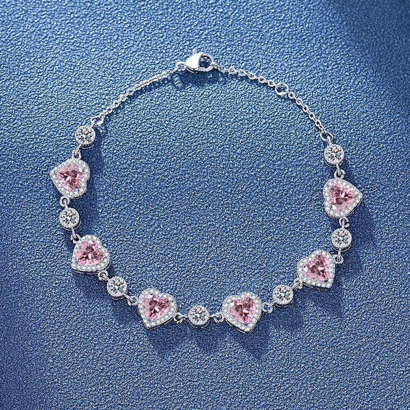 Zartes Zirkonia-Armband mit Verstellbarem Verschluss und Funkelnden Rundsteinen