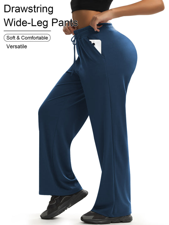 Damen Weit geschnittene Lounge-Jogginghose aus Soft-Jersey mit Kordelzug und Seitentaschen Shopy Nory